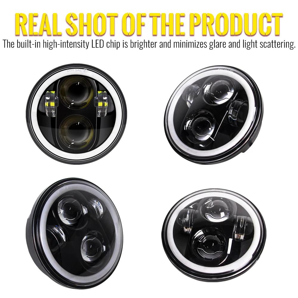 5,75-дюймовая светодиодная фара ДХО для Harley Sportster 1200 XL1200L Custom XL1200C 883 XL883 883L XL883R 48 фара 5 3/4"