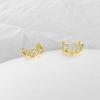 Banyan Tree S925 Silver Crown Ear Clip - No Piercing, Trendy Cold French Style for Women