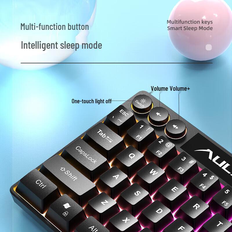 Компактная проводная игровая клавиатура AULA F3061