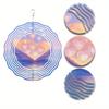 Rotating Heart-Shaped Wind Chime – Elegant Metal Garden Decor with 360° Hook, No Electricity Needed,