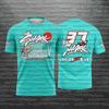 2026 Модная футболка Педро Акоста #37 Акула MotoGP Мужская Взрослая Бирюзово-зеленая Быстросохнущая Повседневная Футболка для Фанатов Мотоспорта и Гонщиков