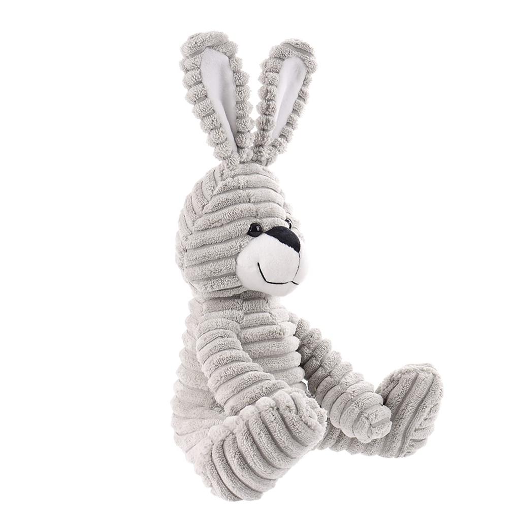 Apricot Lamb Grey Corduroy Bunny Plush Toy for Soft and Fluffy Grey Corduroy Bunny for Girls and 23cm Kids, Cute, Boys,