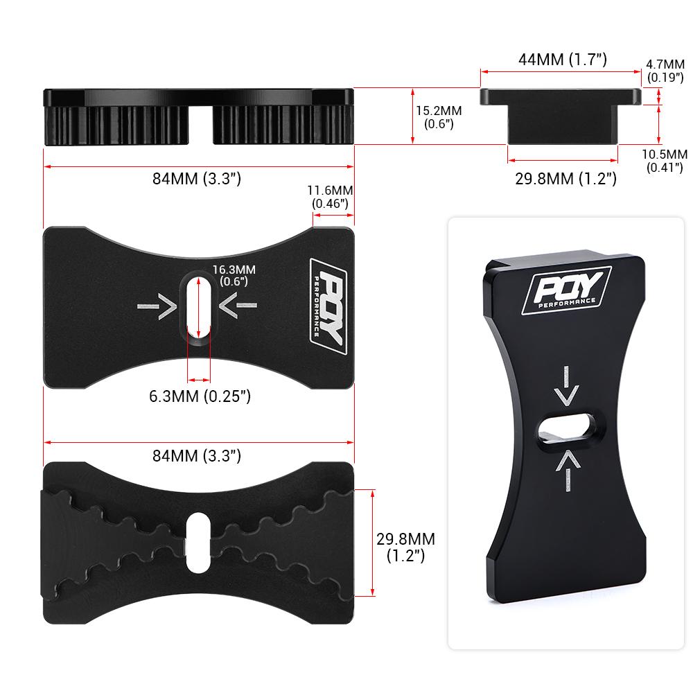 PQY Алюминиевый фиксатор кулачковой шестерни двигателя / инструмент для установки ремня ГРМ для Mitsubishi Lancer 4G63 Dodge Kia