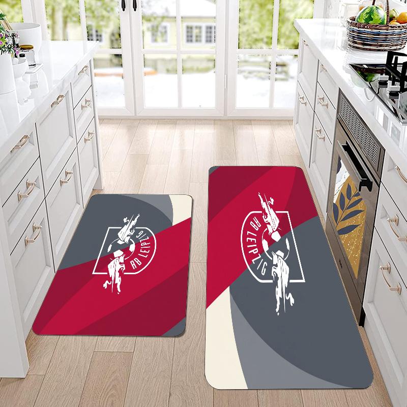 RB Leipzig Football Flannel Area Rug Soft Kitchen Floor Mat Non Slip Carpet Room Decor