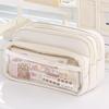 Capacity Pencil Case Stationery Pen Bag Beauty Bag Portable Cosmetic Storage Bag Back School