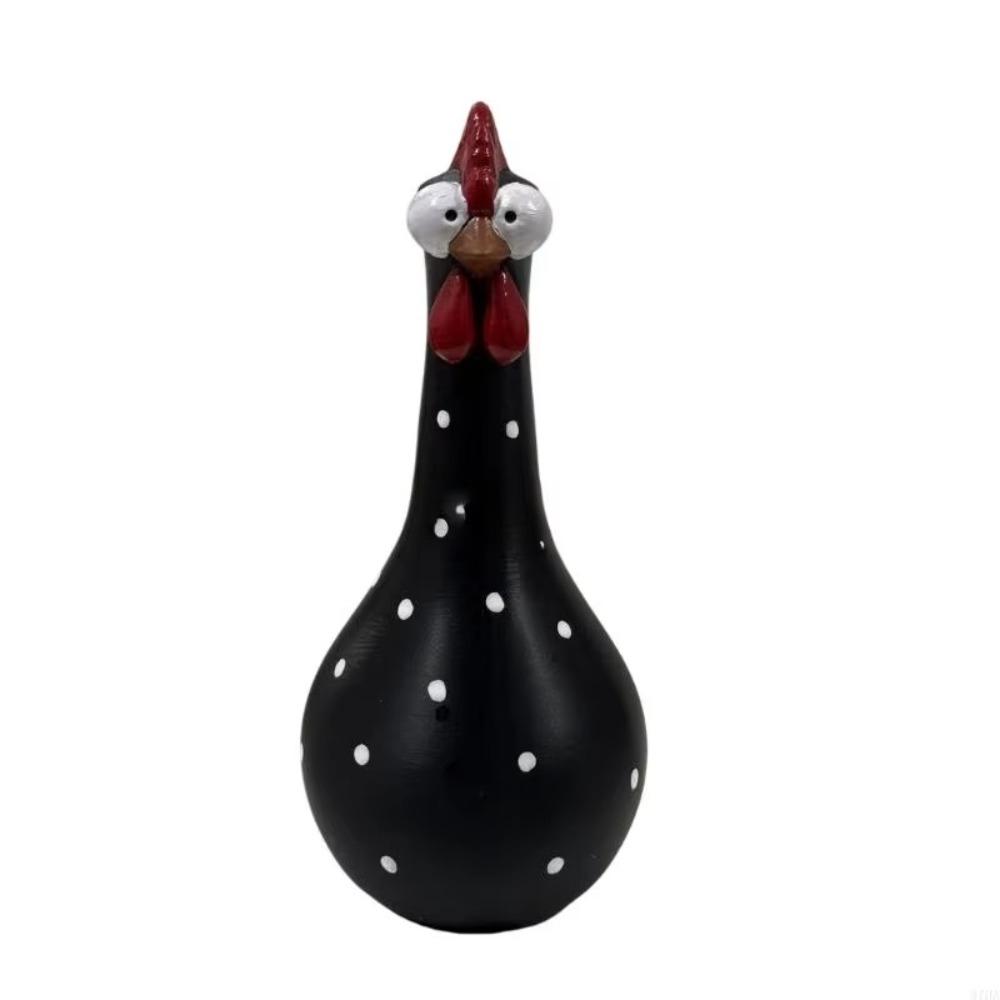 Colorful Dot Long Neck Chicken Vases Lifelike Flower Arrangement Vase Living Room Decor
