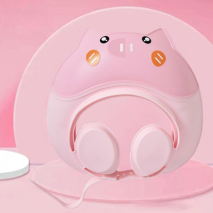 Козырек для мытья головы для детей, Шапочка для душа для детей, Шляпа-козырек для защиты глаз и ушей для детей 0-9 лет, Милая форма делает купание ребенка более веселым