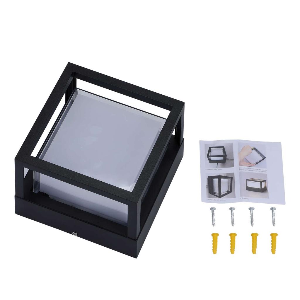 Lightess LED Porch Light, Entryway Light, Bracket Light, Gatepost Light, Waterproof and Rainproof IP65, Wall Light, Entryway Light, Energy-Saving LED