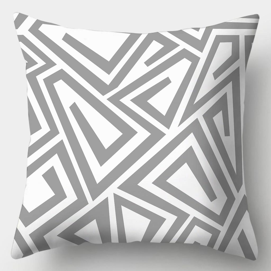 45смX45см Серая наволочка для дивана в полоску, клетчатая наволочка для подушки