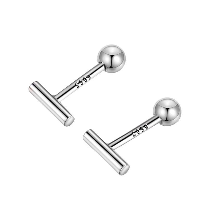 Slide Screw Earrings Without Taking Off Ear Bone Nails for Sleeping Mini Simple New Year