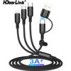 HdoorLink 5 в 1 USB-кабель для зарядного устройства 3A USB-шнур для зарядки и синхронизации данных для iPhone Android Телефон Планшет Быстрое настенное зарядное устройство Зарядное устройство для мобильного телефона