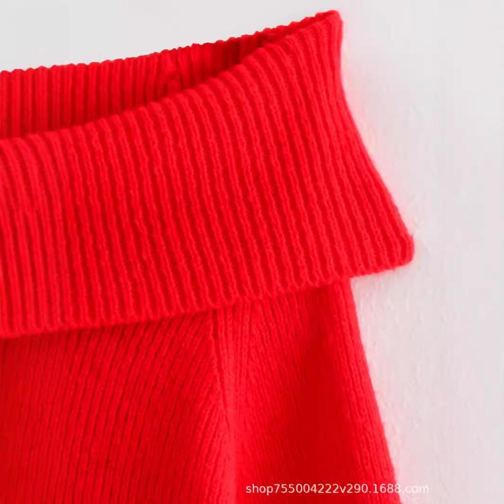 Женские свитера с открытыми плечами, с длинным рукавом, объемные, ребристые, трикотажные, на выход, весна-осень, топы, блузки, модные свободные свитера, топы для женщин