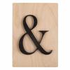 Decorative Object - RAYHER - Wooden Letters - 14.9 X 10.5 Cm - Black