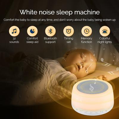 32 Естественных Звука Машина Белого Шума Для Сна Красочный Ночник Звуковая Машина Для Сна Ребенка Помощь Для Сна Ребенка Машина Шума