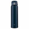 ZOJIRUSHI Water Bottle Direct Drinking [One Touch Open] Stainless Steel Mug 600ml Navy SM-SF60-AD
