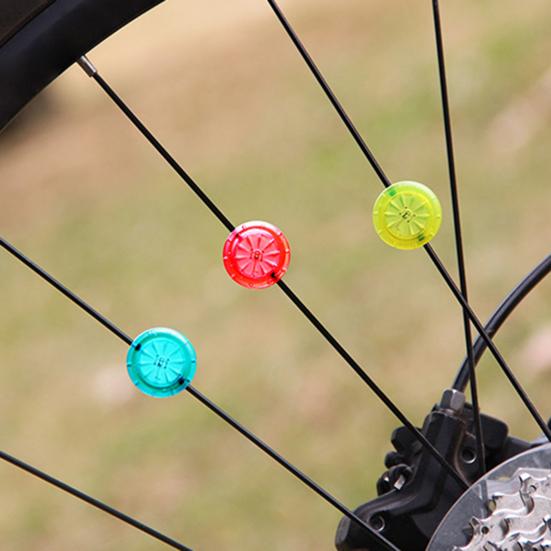 2Pcs Bike Wheel Lights Super Bright Waterproof Compact Size Ultralight Simple Installation Bicycle Spoke Lights Cycling Accessories