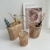 Mini Flower Basket Ins Style Portable Storage Basket for Home Decor Picnic Basket Food Grass Weaving Organizer Photography Props