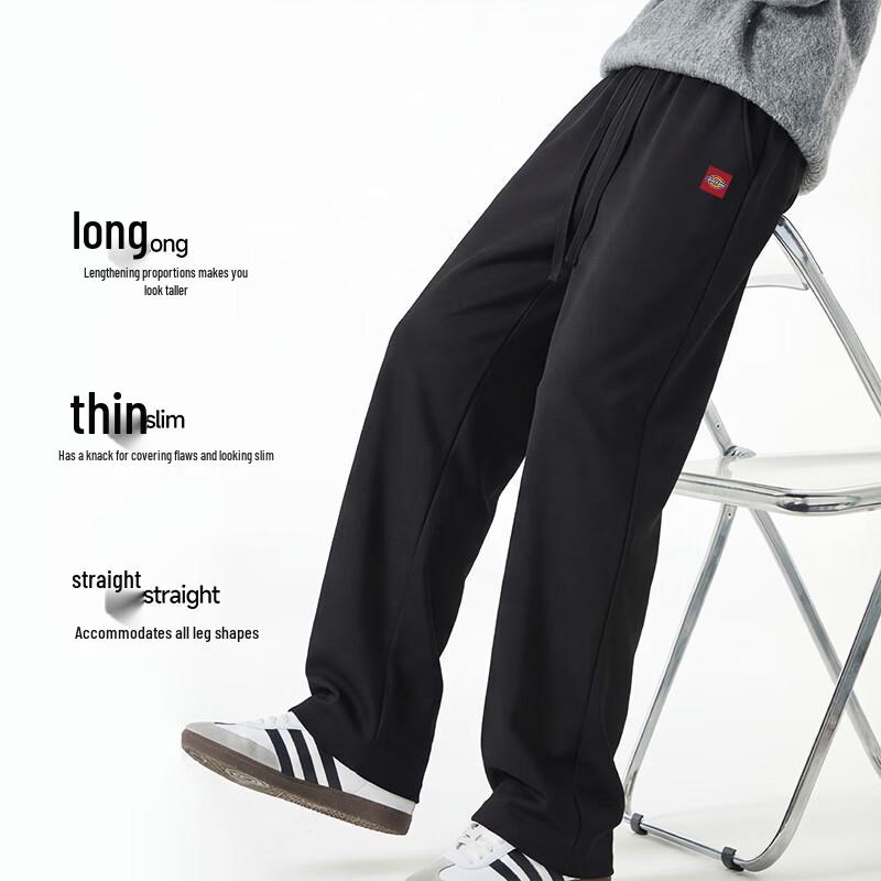 Мужские повседневные брюки Dickies, свободный крой, прямые штанины, смесовый хлопок A