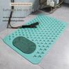Eco-Friendly Non-Slip Waterproof Bathroom Mat, Solid Color Massage Mat