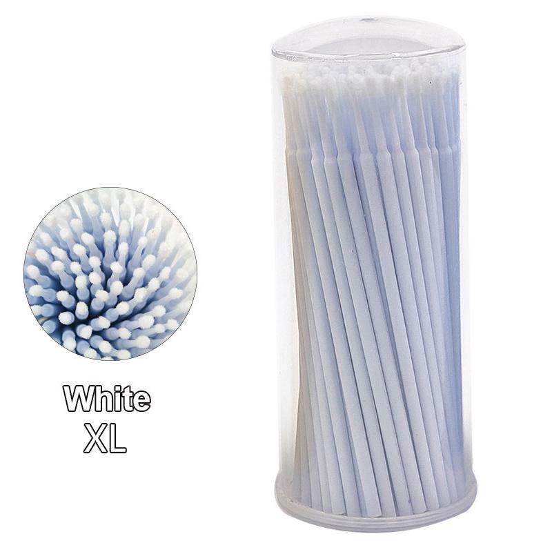 100 шт. Щеточка для чистки ресниц, микроватные палочки для наращивания ресниц, отдельные микрощеточки для ресниц, инструменты для снятия макияжа