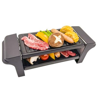 OMNI OM-KHA07 Двухуровневая решетка для гриля для приготовления на одного, черная
