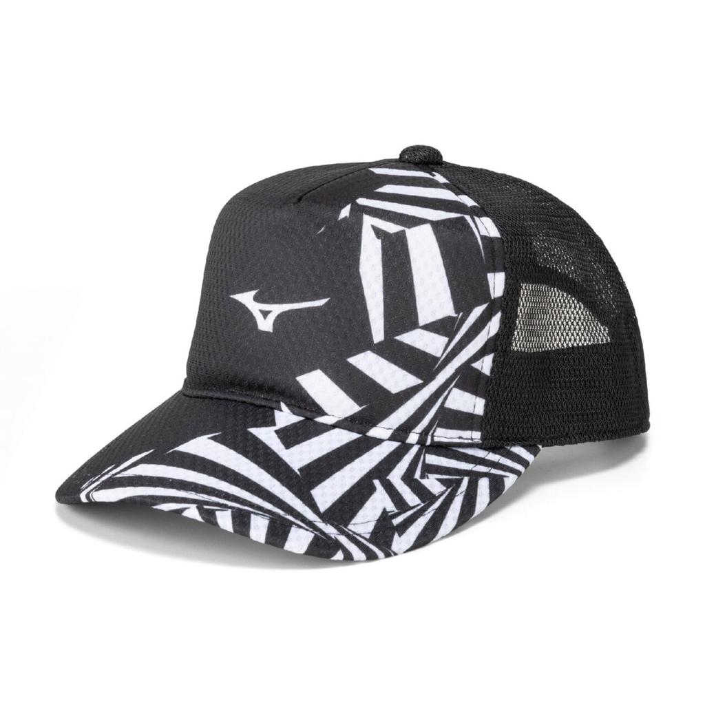 Mizuno Клубная кепка для тенниса, черная, шляпа, унисекс, 62JWC002,
