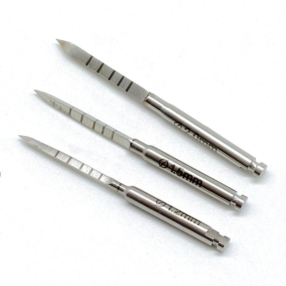 Лопата для зубных имплантатов, пилотная маркировочная копья, хирургическая дрель, инструменты для стоматолога 1,5 мм + 1,2 мм