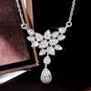 New Novel Design Pendant Necklace for Women Wedding Engagement Accessories Fashion Necklaces Brilliant Luxury Jewelry New