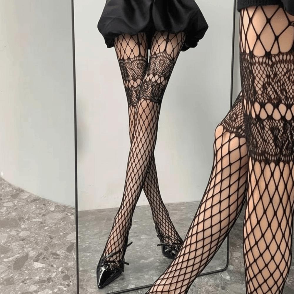 Thin Mesh Fishnet Stockings Nylon Material Mesh Tights Cool Pantyhose Women Wear