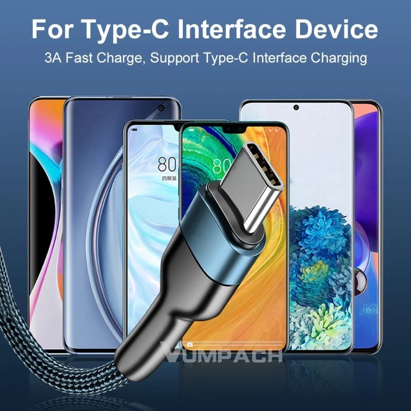 1 шт. 1 м Быстрый кабель USB C Кабель Type-C Кабель для быстрой зарядки Зарядное устройство для всех видов мобильных телефонов Зарядные кабели