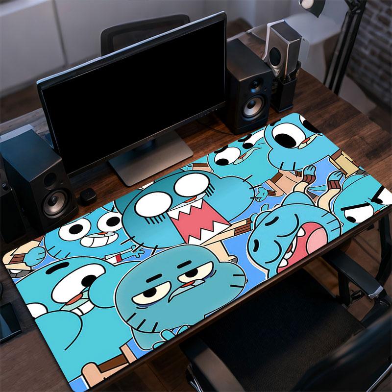 Gumball Mouse Pad, Large Gaming Desk Mat, Non-slip XXL Mousepad for Laptop & Tablet, Mini PC Playmat with Stitched Edges