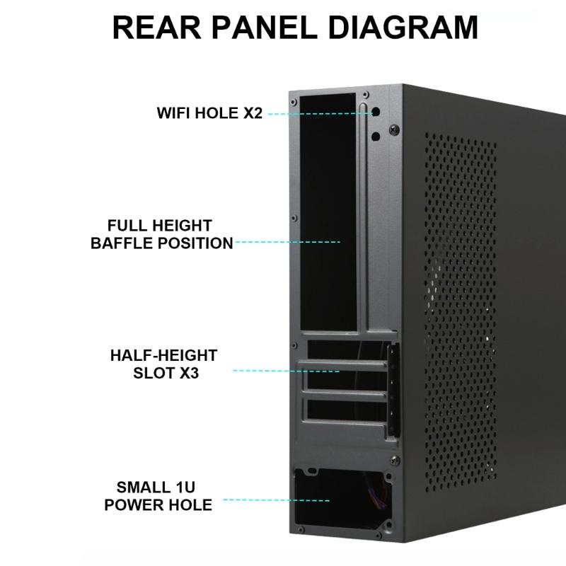 Корпус мини-ПК A10 Поддержка материнской платы MATX Шасси HTPC с улучшенным охлаждением Для домашнего офисного компьютера