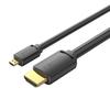 Câble Hdmi Vention D Mâle Vers Hdmi A Mâle Pour Moniteur, Ordinateur Portable, Téléviseur 2 M 4K