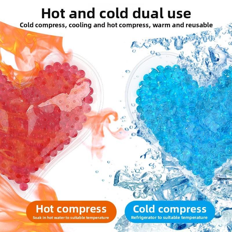 Гелевые круглые бусины в форме сердца Горячие и холодные пакеты со льдом Уход за глазами Успокоение зубов Пакеты со льдом для ухода за глазами Многоразовые