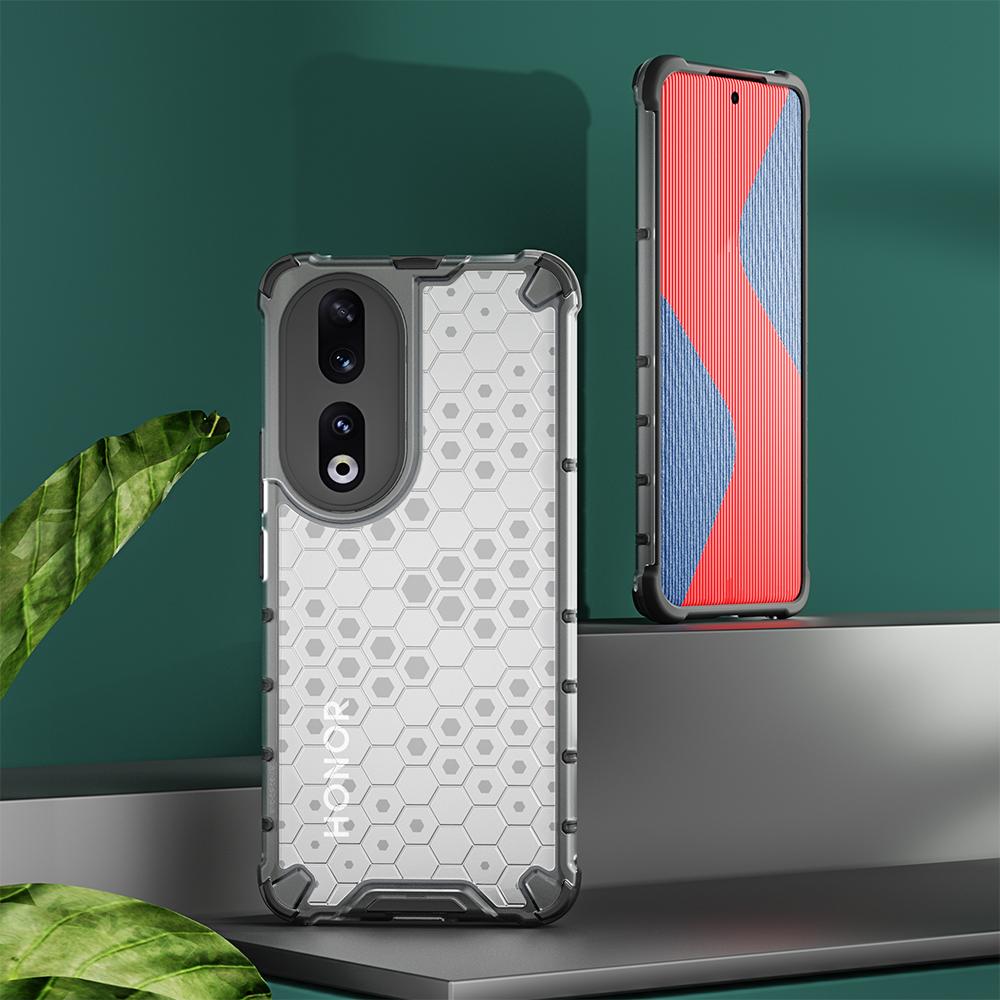 KEYSION Противоударный бронированный чехол для Honor 90 5G 90 Lite, силиконовый + ПК, прозрачный сотовый чехол для телефона для Huawei Honor 70 Lite 5G