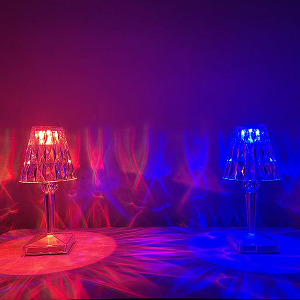 Acrylic Diamond Table Lamp Remote & Touching Control Available 16 Different Lighting Colors with