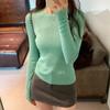 Women Slim Knitwear Solid Sweet Sweaters Vintage Streetwear Pullovers Aesthetic Clothing Autumn Winter O-neck Undershirts