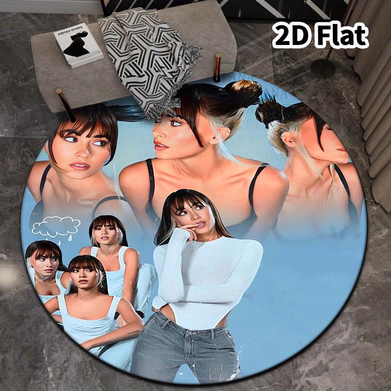 Aitana Round Area Rug Carpet Rug For Living Room Bedroom Sofa Playroom Decor Nonslip Floor Mat