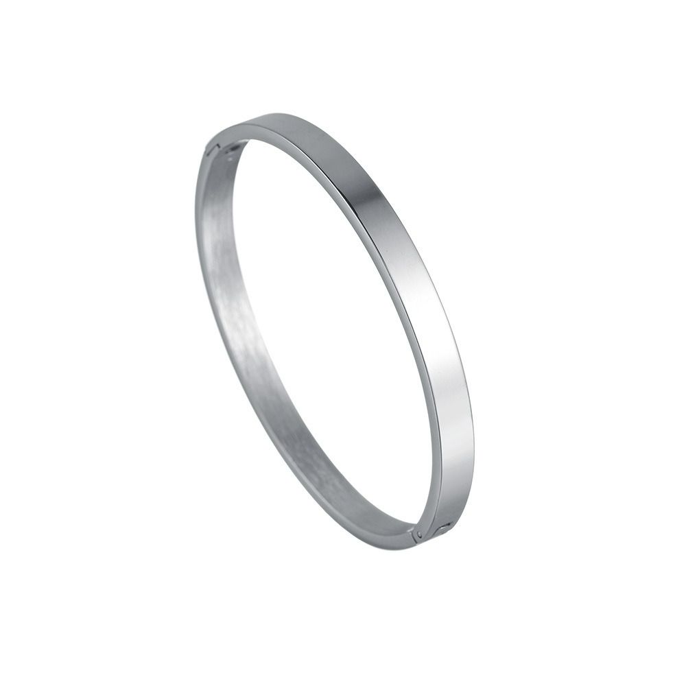 Steel Decoration Minority Design Women Bracelets Couple Bangles Cuff Bangles Simple Pulseras