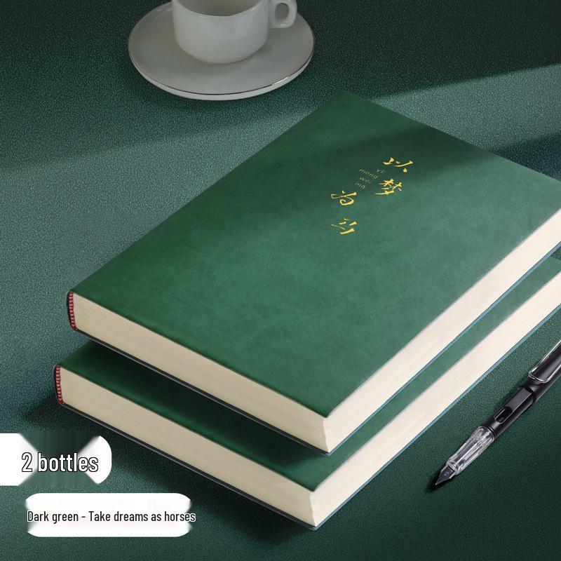 Очень толстый кожаный блокнот для подготовки к экзаменам в аспирантуре – большой и прочный.