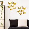 12 Pcs 3D Butterfly Wall Decals 3 Sizes Hollow Butterfly Wall Art Removable DIY Decorative Sticker for Room Office Bedroom Living Room