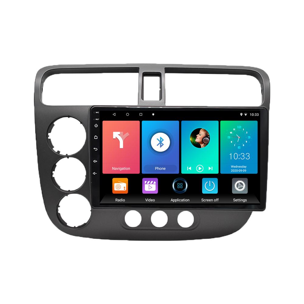 9-дюймовый автомобильный радиоприемник на базе Android для Honda Civic 2000-2006, автомобильный мультимедийный видеоплеер, стерео радио, GPS-навигация, WIFI, 1 + 16 ГБ