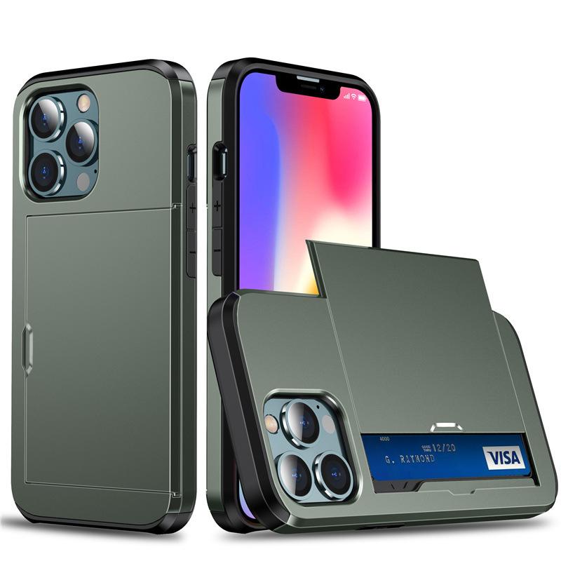 Применимо к чехлу для мобильного телефона iPhone17ProMax, чехол-слайдер с отсеком для карт Apple 16, броня Samsung S25, броня Note20