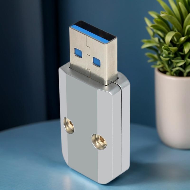 Адаптер USB 3.0 DIY с разъемами типа "папа" и отверстием 6 мм для быстрой передачи данных и зарядки устройств в алюминиевом корпусе