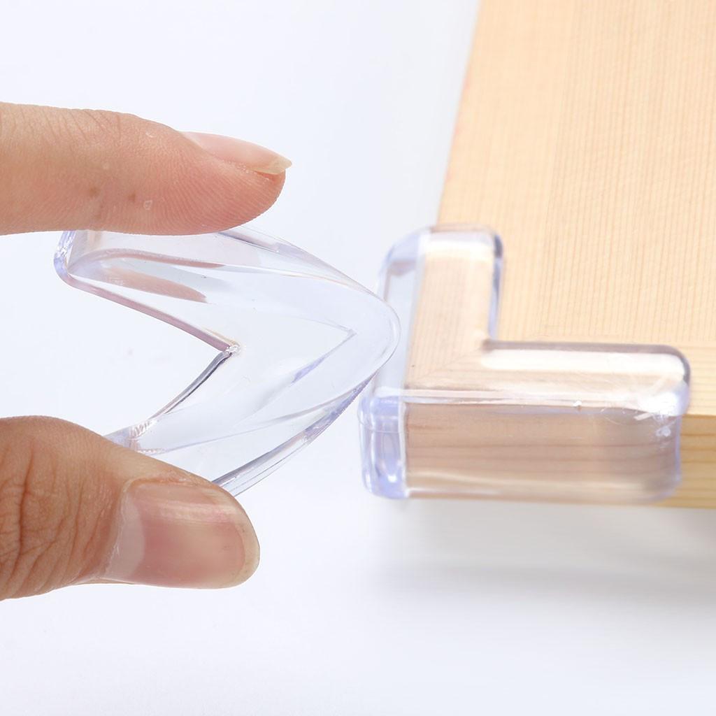 Защитные уголки безопасности Прозрачные пластиковые угловые ограждения стола для детей 4 шт.