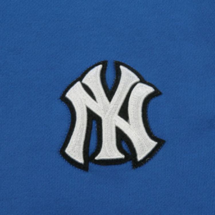 MLB Базовые толстовки с логотипом Унисекс Синий Круглый вырез Средняя Обычная 31MT08111-50U