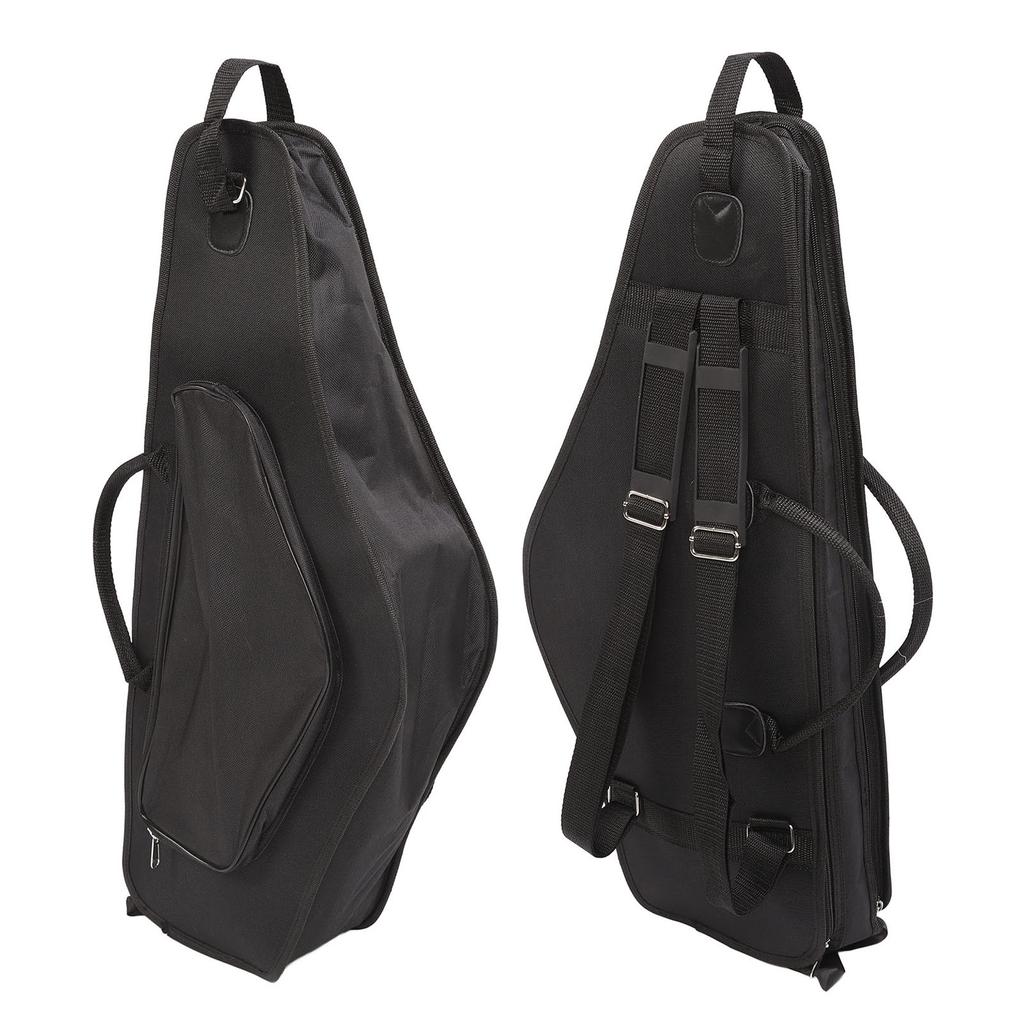 Saxophone Case Double Shoulder Padded Waterproof Oxford Cloth Alto Sax Gig Bag for Performance Travel