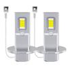 White Diode LED Headlight Aluminum Silver Automobile Headlamp Fog Lamps  Motorcycle Foggers