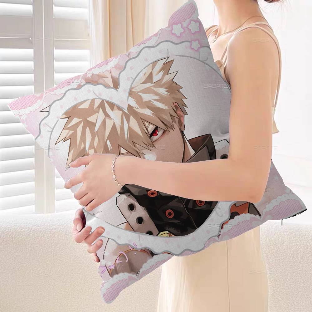 Katsuki Bakugo Pillow Gift Home Office Decoration Pillow Bedroom Sofa Car Cushion CoverPillow Case