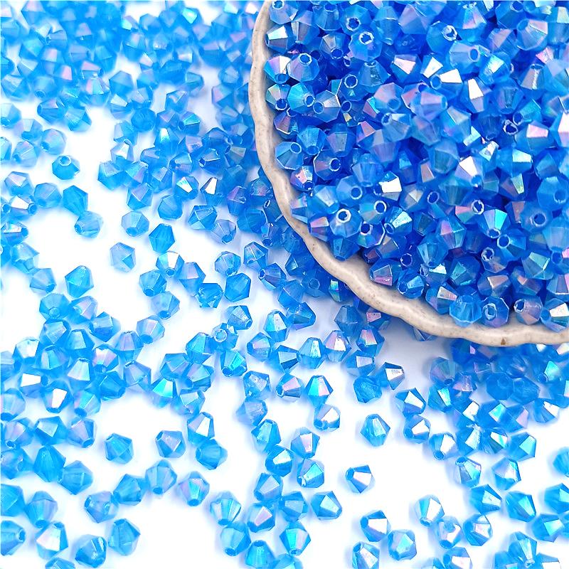 Материал браслет из бисера 300 шт. 4 мм 4 мм новые аксессуары из бисера своими руками алмазные бусины плетеное кольцо прозрачное ожерелье акриловые заостренные бусины поставка